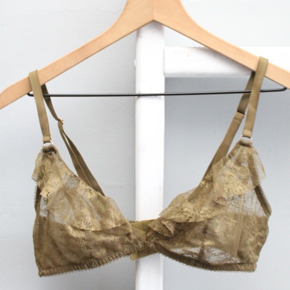 Savage X Fenty Other - Savage X Fenty Chantilly Cascade Olive Green Bralette Size Medium​